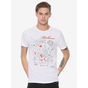 NEW Game of Thrones from Hot Topic T Shirt Westeros Map T-Shirt (1o1)